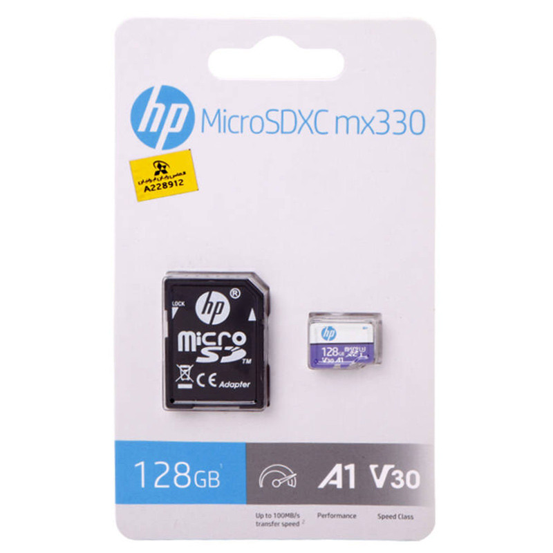 رم میکرو 128 گیگ اچ پی HP MX330 A1 V30 U3 C10 100MB/s + خشاب_69447b8b9b033.jpeg