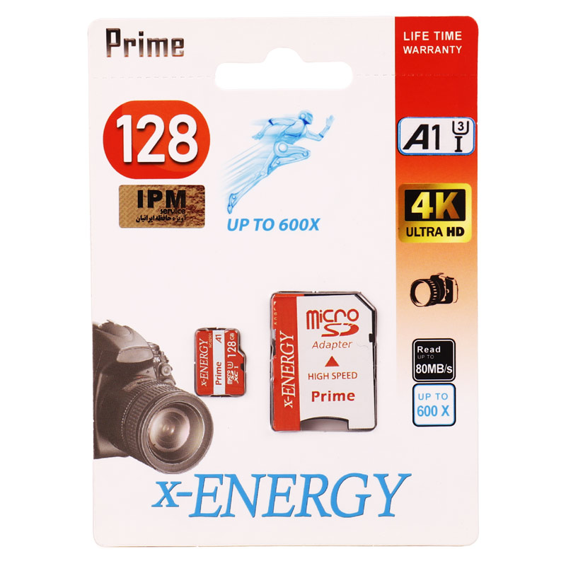 رم میکرو 128 گیگ ایکس انرژی X-Energy Prime 600X A1 U3 C10 80MB/s + خشاب_694477e8c430c.jpeg