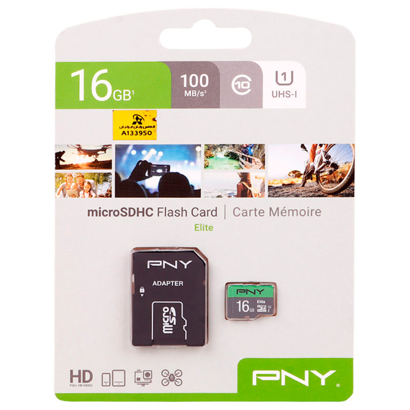 رم میکرو 16 گیگ پی ان وای PNY Elite U1 C10 100MB/s + خشاب_69447aef612c5.jpeg