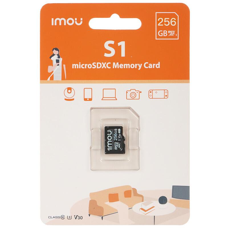 رم میکرو 256 گیگ آیمو Imou S1 V30 U3 C10 95MB/s_69446960d8d73.jpeg