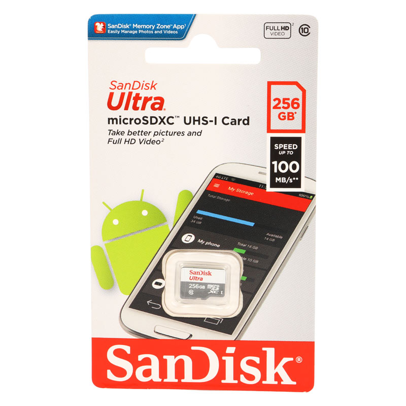 رم میکرو 256 گیگ سن دیسک SanDisk Ultra U1 C10 100MB/s_69447825cffef.jpeg