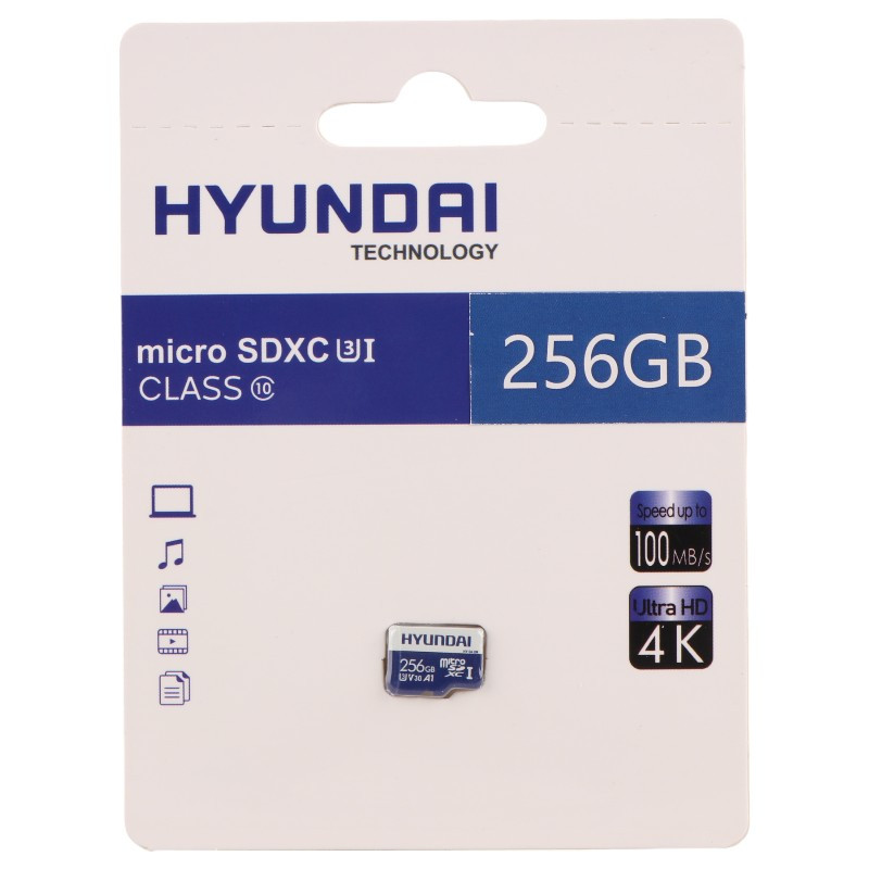 رم میکرو 256 گیگ هیوندای Hyundai A1 V30 U3 C10 100MB/s_69446e3f90db8.jpeg