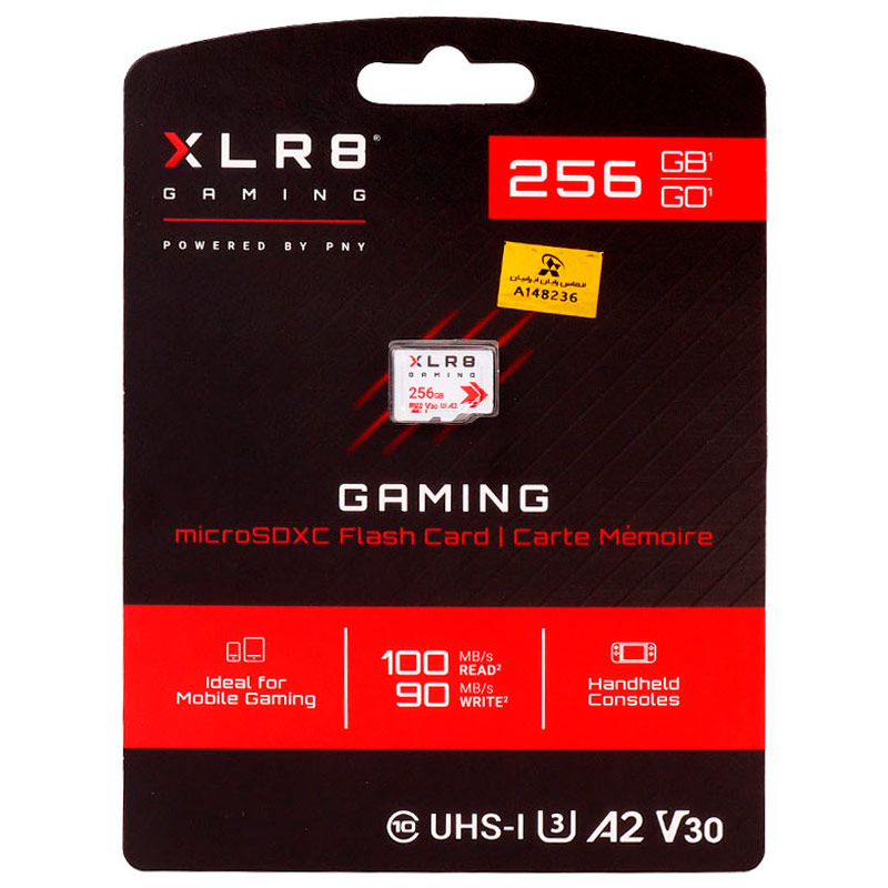 رم میکرو 256 گیگ پی ان وای PNY XLR8 A2 V30 U3 100MB/s_6944786a8f84d.jpeg