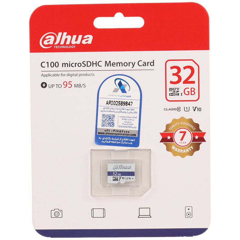 رم میکرو 32 گیگ داهوا Dahua C100 V10 U1 C10_69447355e7e86.jpeg