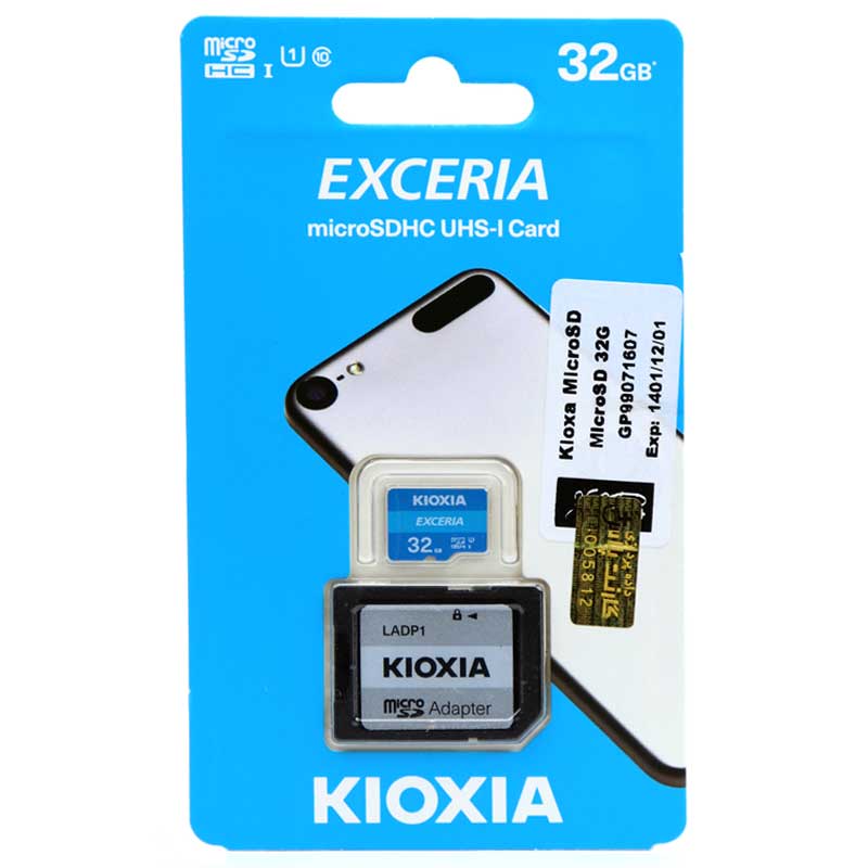 رم میکرو 32 گیگ کیوکسیا Kioxia EXCERIA U1 C10 100MB/s + خشاب_692f2ad804d77.jpeg