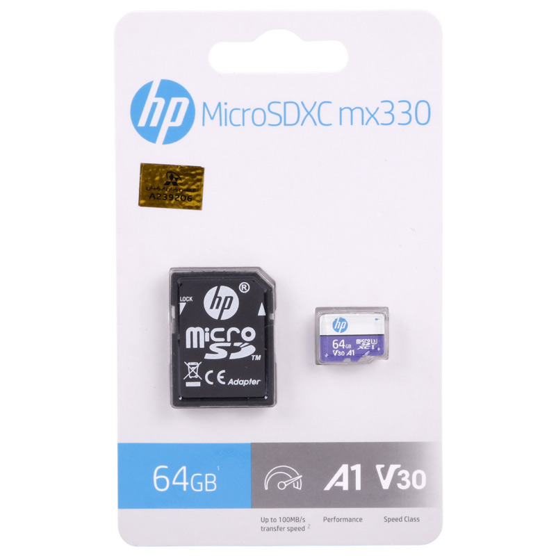 رم میکرو 64 گیگ اچ پی HP MX330 A1 V30 U3 C10 100MB/s + خشاب_69447dad9f86e.jpeg