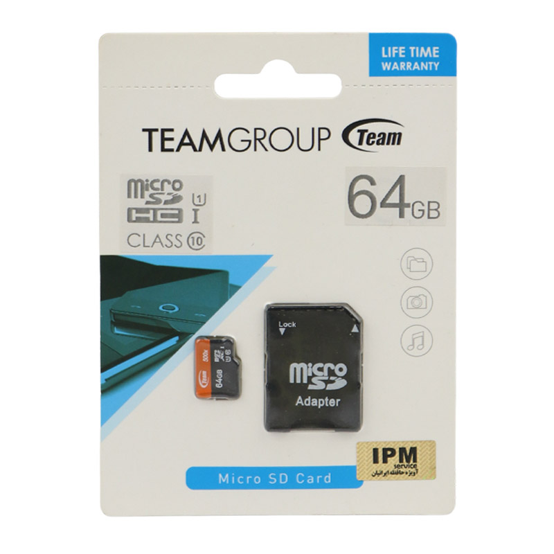 رم میکرو 64 گیگ تیم گروپ Teamgroup 500X U1 C10 80MB/s + خشاب_694480195ba3d.jpeg