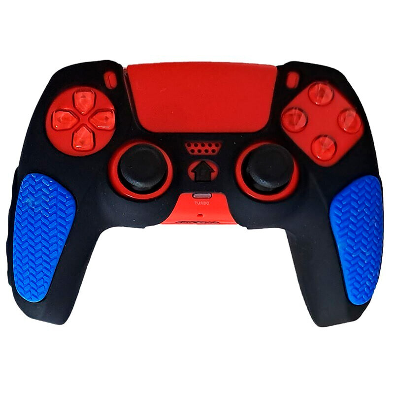 روکش دسته بازی PS5 استوپ دار زمینه مشکی آبی_692e8bcf8ff88.jpeg
