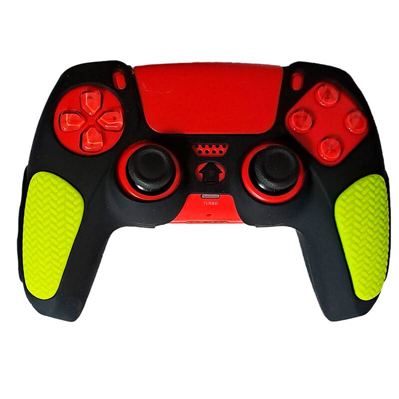 روکش دسته بازی PS5 استوپ دار زمینه مشکی زرد_692f790428ed2.jpeg