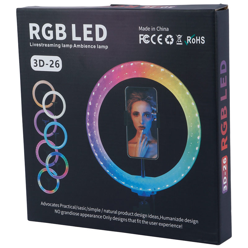 رینگ لایت 10 اینچ RGB LED 3D-26 - Image 3