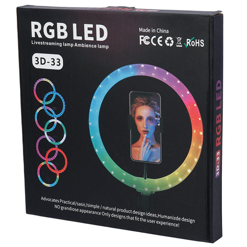 رینگ لایت 12 اینچ RGB LED 3D-33 - Image 3
