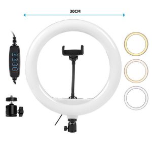 رینگ لایت 12 اینچ Ring Fill Light M-300_69332c140c6c8.jpeg رینگ لایت 12 اینچ Ring Fill Light M-300