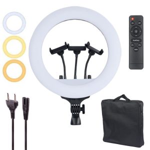 رینگ لایت 14 اینچ LED Soft RL-14B_6932d5475d111.jpeg رینگ لایت 14 اینچ LED Soft RL-14B