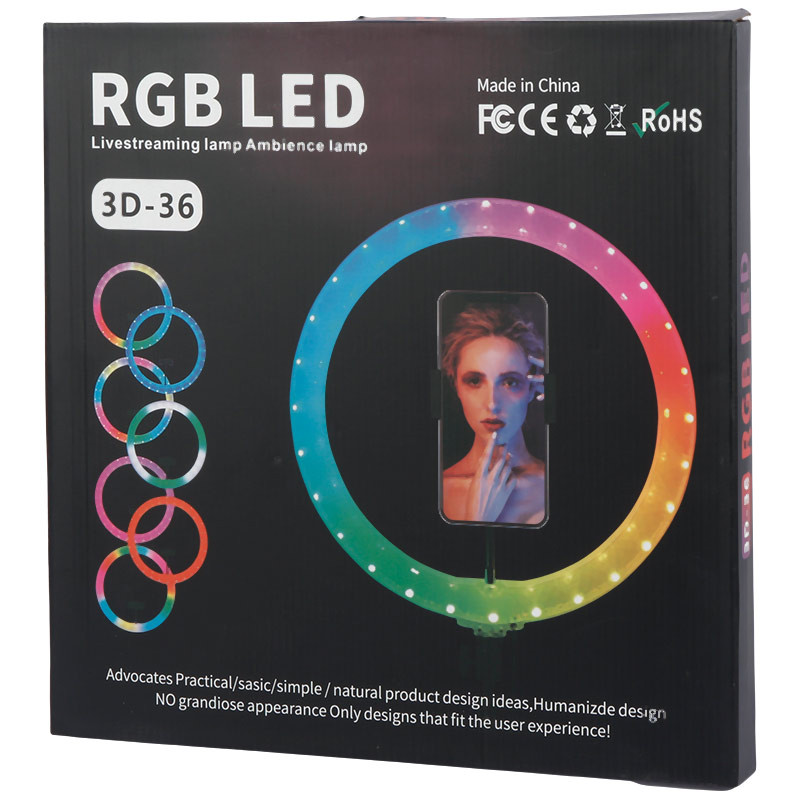 رینگ لایت 14 اینچ RGB LED 3D-36 - Image 3