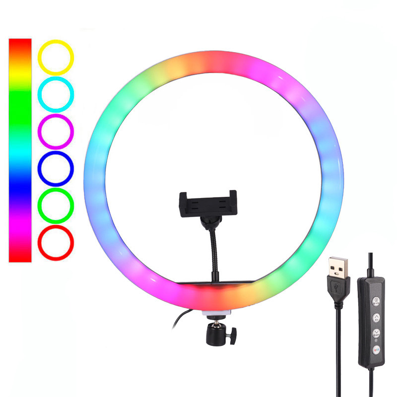رینگ لایت 14 اینچ RGB LED MJ36