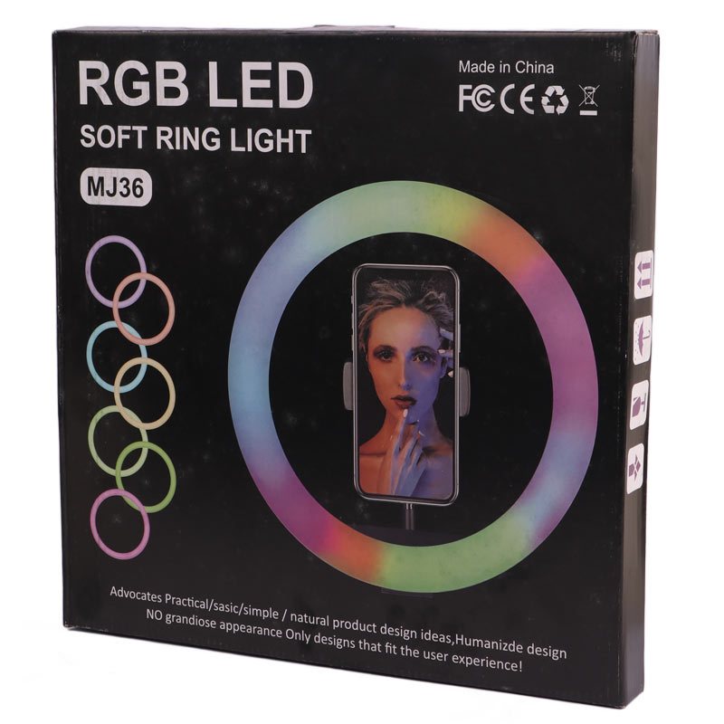 رینگ لایت 14 اینچ RGB LED MJ36 - Image 3