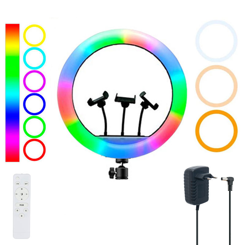 رینگ لایت 22 اینچ RGB LED 3D-56
