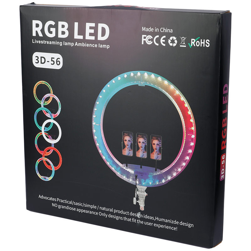 رینگ لایت 22 اینچ RGB LED 3D-56 - Image 3