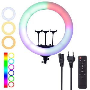 رینگ لایت 22 اینچ RGB LED MJ56_692f26466912d.jpeg رینگ لایت 22 اینچ RGB LED MJ56