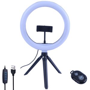 رینگ لایت پایه دار 10 اینچ QX-260 ریموت دار_692f2b854fcaf.jpeg رینگ لایت پایه دار 10 اینچ QX-260 ریموت دار