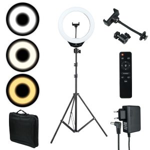 رینگ لایت پایه دار 13 اینچ Hero_69332883df64f.jpeg رینگ لایت پایه دار 13 اینچ Hero