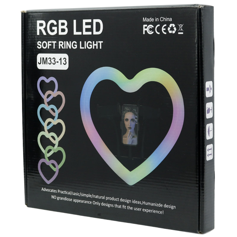 رینگ لایت پایه دار 13 اینچ RGB LED Soft Ring Light MJ33-13 - Image 3