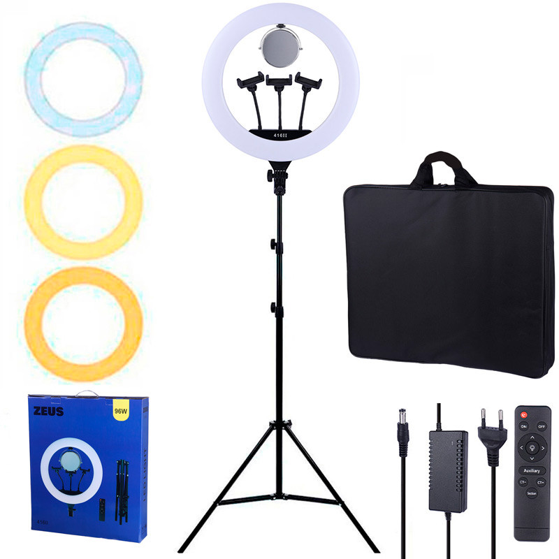 رینگ لایت پایه دار 18 اینچ Zeus BK-416II