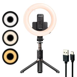 رینگ لایت پایه دار 6 اینچ Yesido SF12 + ریموت کنترل_693333c251d70.jpeg رینگ لایت پایه دار 6 اینچ Yesido SF12 + ریموت کنترل