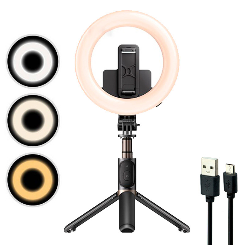 رینگ لایت پایه دار 6 اینچ Yesido SF12 + ریموت کنترل