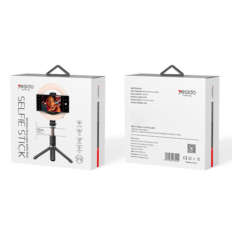 رینگ لایت پایه دار 6 اینچ Yesido SF12 + ریموت کنترل - Image 3