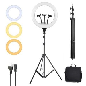 رینگ لایت پایه دار ″LED Soft Ring Light RL-18_69332a6ba2e38.jpeg رینگ لایت پایه دار ″LED Soft Ring Light RL-18