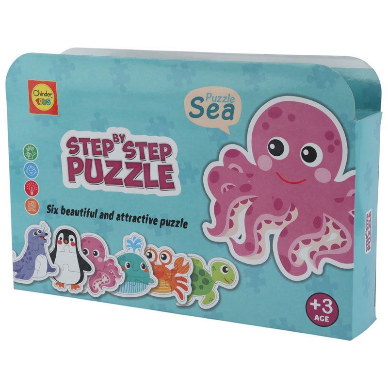 ست پازل Chinder Toys طرح جانوران دریا_6933086f0e6ba.jpeg