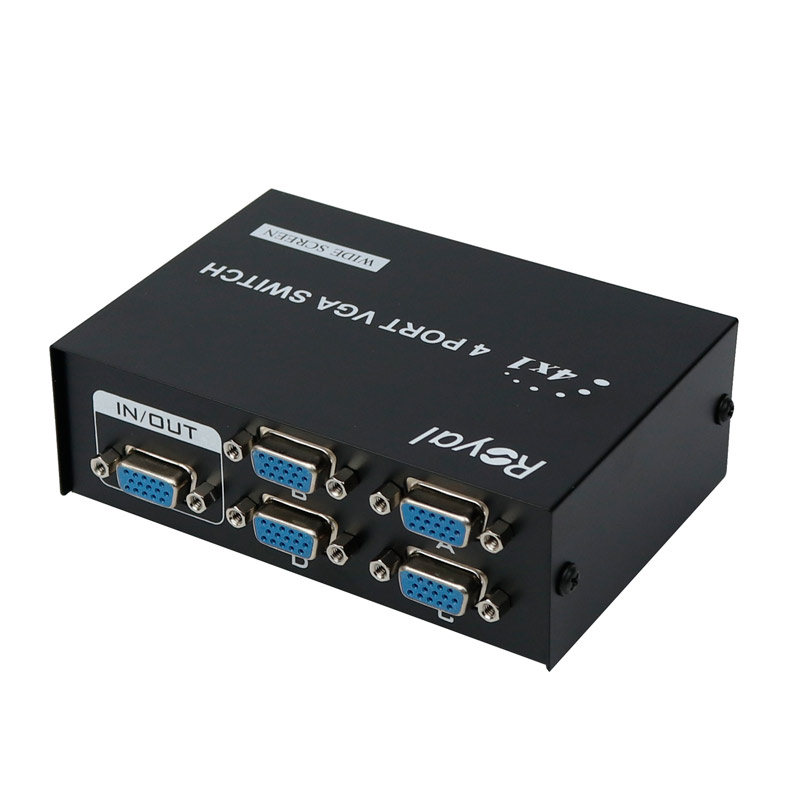 سوییچ 4 پورت VGA رویال VGA-15-4_692f236d6804f.jpeg