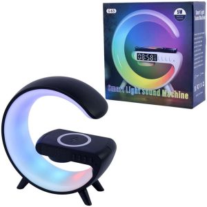 شارژر بی سیم و چراغ رومیزی اسپیکر دار G63 15W_692f7e694b5c5.jpeg شارژر بی سیم و چراغ رومیزی اسپیکر دار G63 15W
