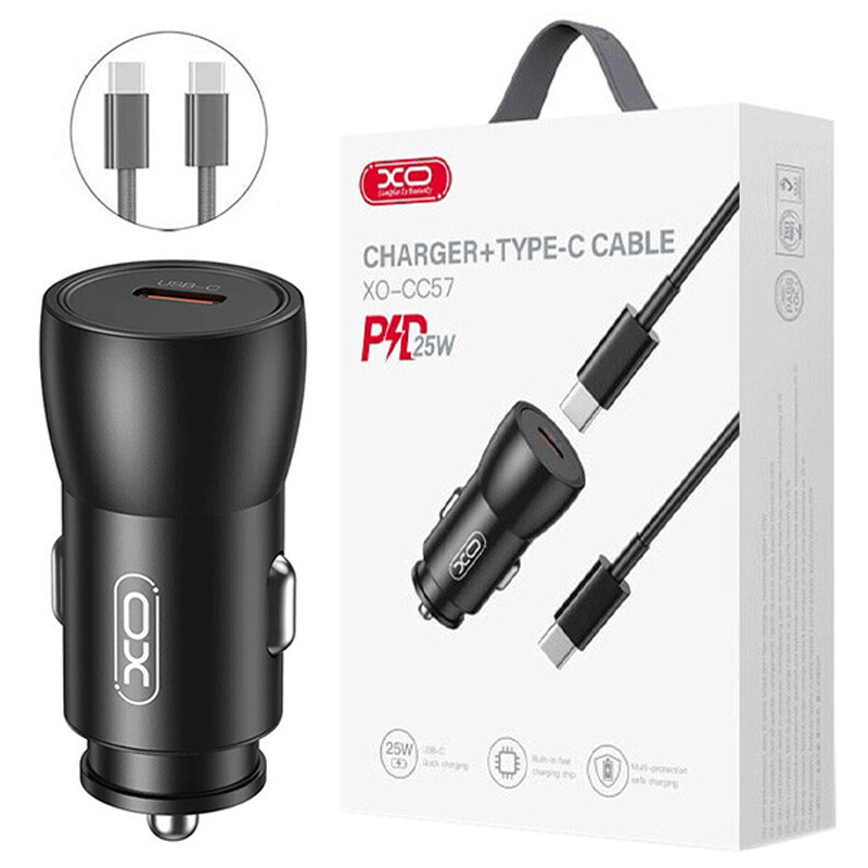 شارژر فندکی 25 وات ایکس او XO-CC57 + کابل تایپ سی_69423c1bd0204.jpeg