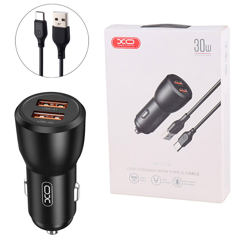 شارژر فندکی فست شارژ XO XO-CC55 3A 18W + کابل تایپ سی_69424b4fe2bf3.jpeg