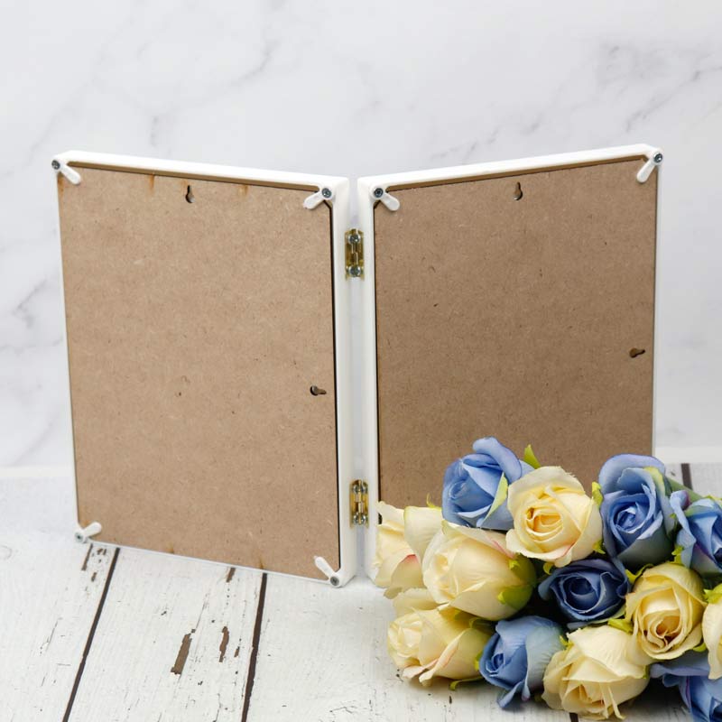 قاب عکس شیب دار دو قلو سفید 13*18 سانتی متر - Image 3