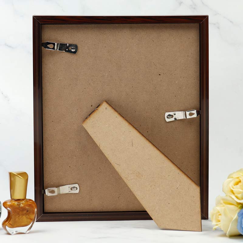 قاب عکس قهوه ای نوار نقره ای 20*25 سانتی متر - Image 3