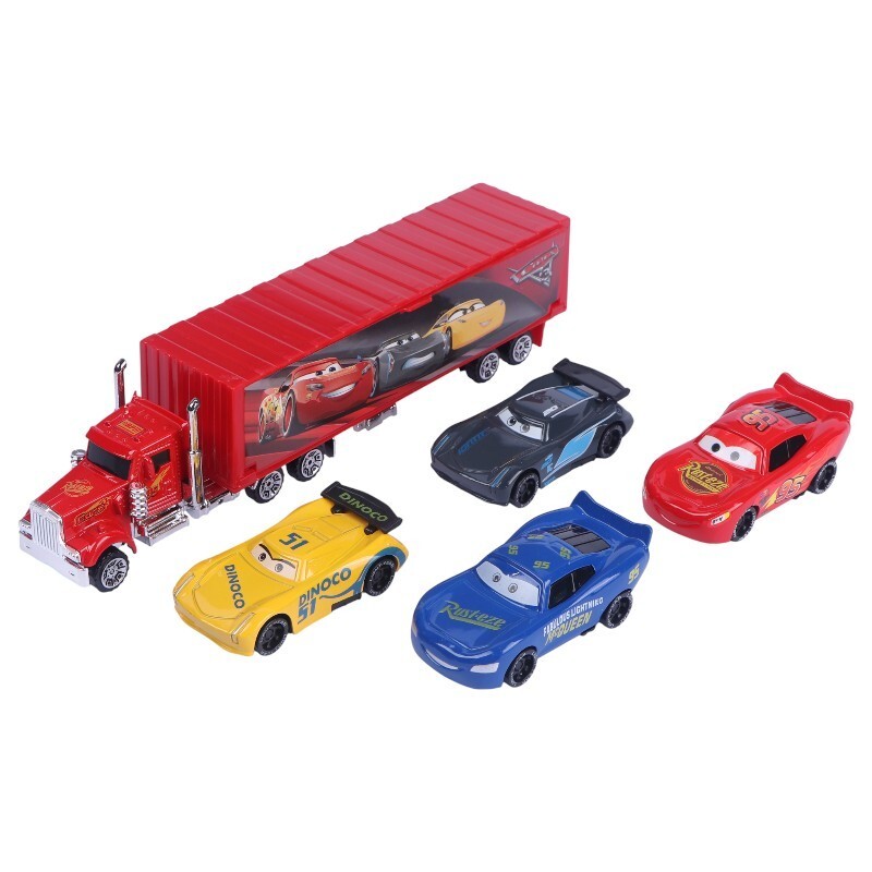 ماشین اسباب بازی قدرتی تریلی خودرو بر مک کویین Cars 3 Alloy No.1314-1 بسته 5 عددی_69406ab6d28f4.jpeg