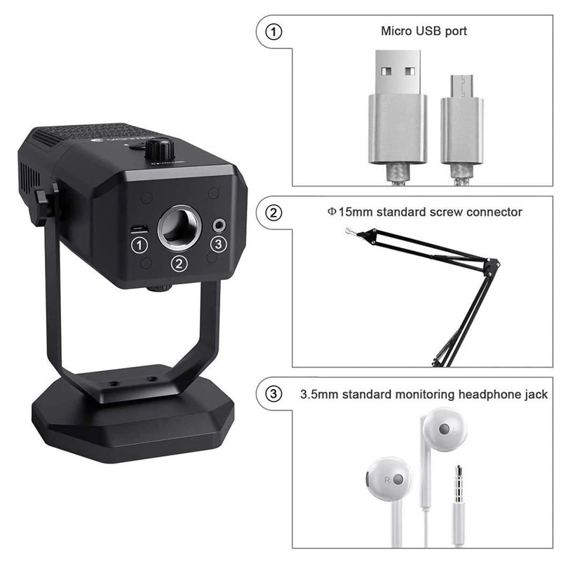 میکروفون رومیزی Yanmai SF-900 - Image 3