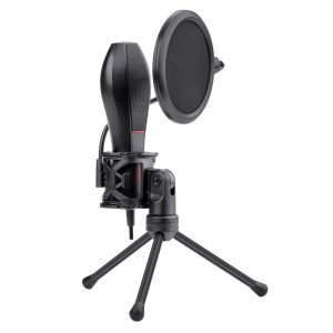 میکروفون کندانسور و پایه لرزشگیر Redragon Quasar 2 GM200-1 + پاپ فیلتر_6933375f0674c.jpeg میکروفون کندانسور و پایه لرزشگیر Redragon Quasar 2 GM200-1 + پاپ فیلتر