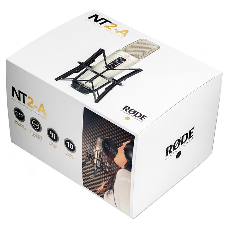 میکروفون کندانسور و پایه لرزشگیر Rode NT2-A + پاپ فیلتر - Image 3