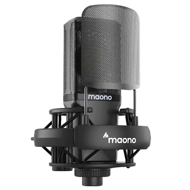 میکروفون کندانسور Maono AU-PM500 + پاپ فیلتر