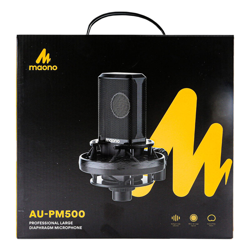 میکروفون کندانسور Maono AU-PM500 + پاپ فیلتر - Image 3