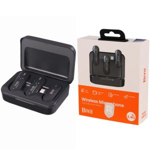 میکروفون یقه ای بی سیم Biva WM-04 Type-C_69317365e3fc5.jpeg میکروفون یقه ای بی سیم Biva WM-04 Type-C
