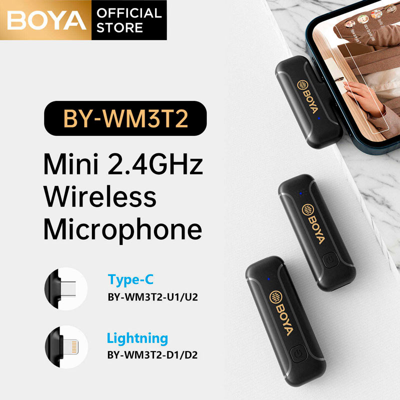 میکروفون یقه ای بی سیم Boya BY-WM3T2-D2 - Image 3