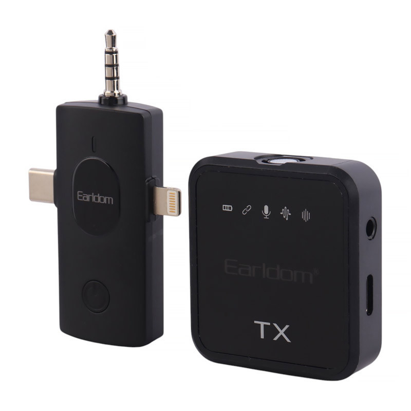 میکروفون یقه ای بی سیم Earldom ET-MC12 Type-C/Lightning/3.5mm