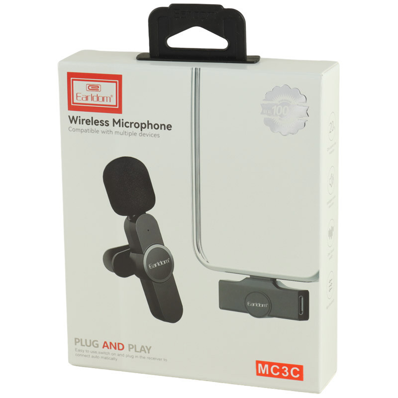 میکروفون یقه ای بی سیم Earldom ET-MC3C Type-C - Image 3