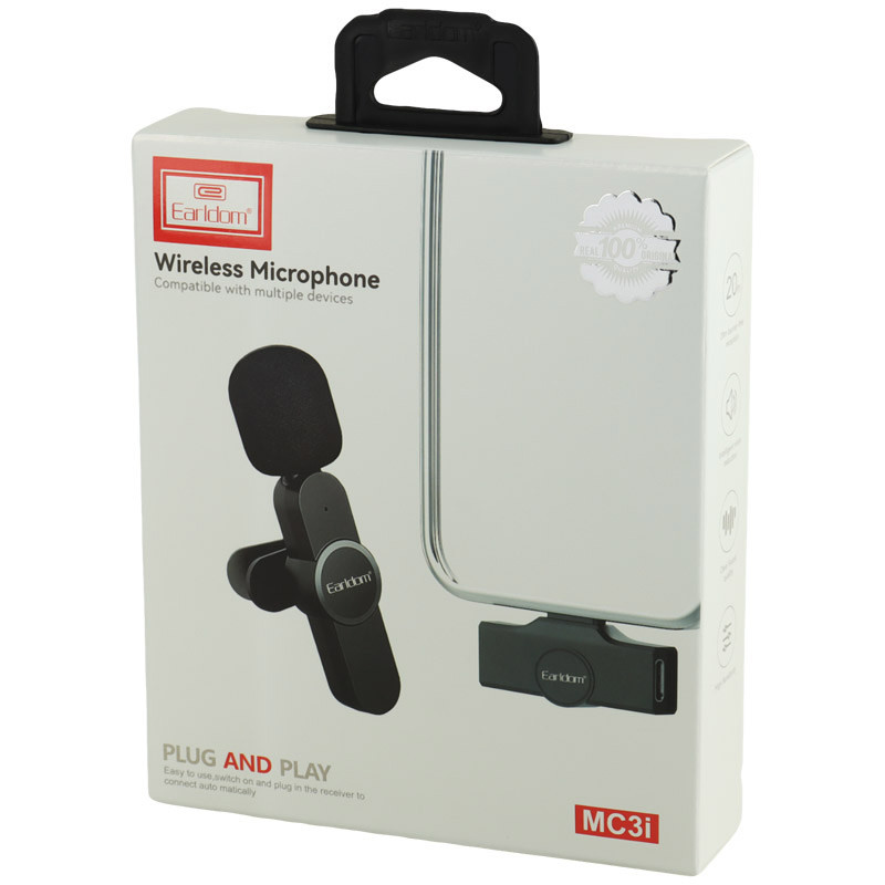 میکروفون یقه ای بی سیم Earldom ET-MC3I - Image 3