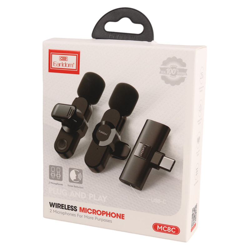 میکروفون یقه ای بی سیم Earldom ET-MC8C - Image 3
